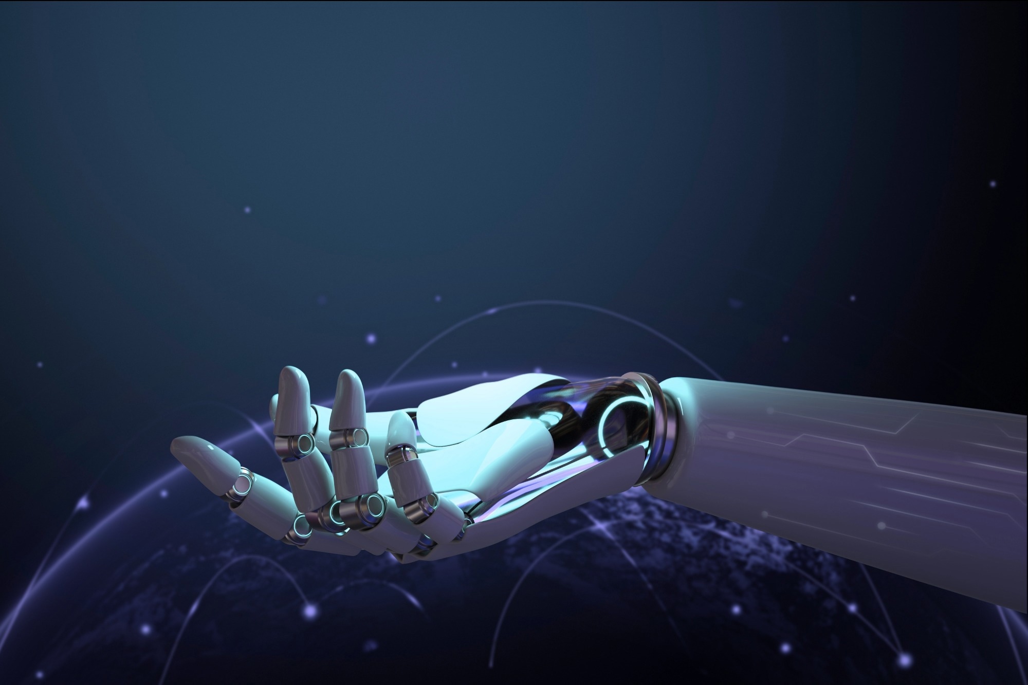 Concept of a robotic hand.