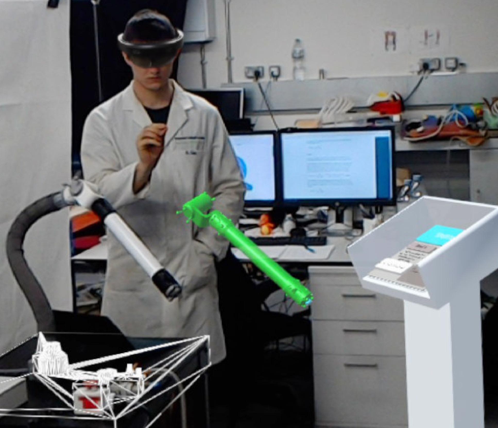 Using Augmented Reality to Adjust Bendy Robot Arms.