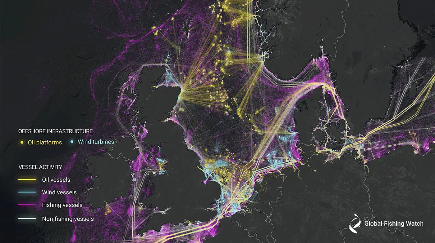 AI and Satellite Images Show Unmapped Industrial Use of the Ocean