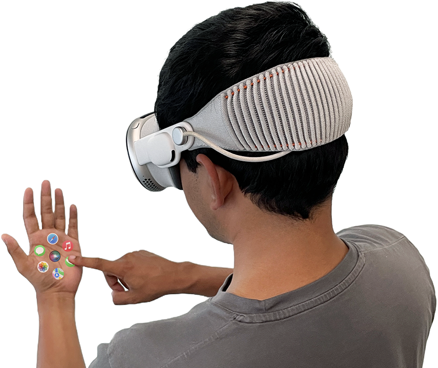 AI-Enabled Skin-Based AR/VR Interaction