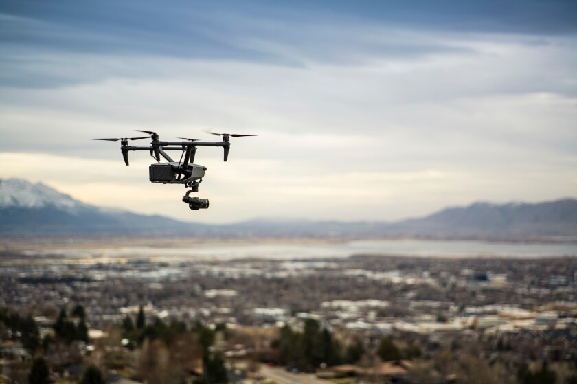 The exponential increase in civilian drones is causing safety issues in congested airspace.