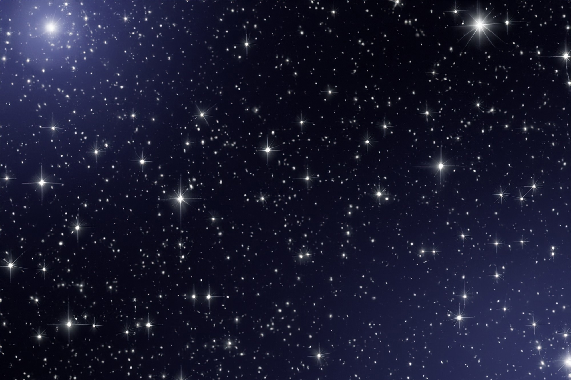 dark space with small stars.