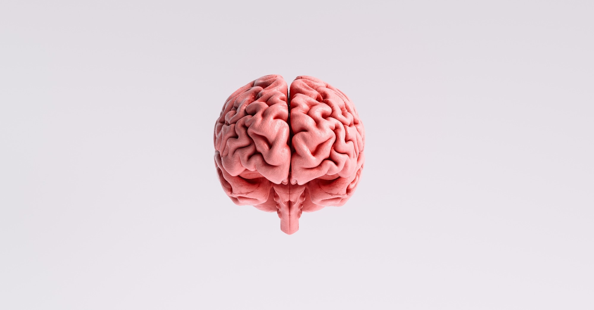 artificial intelligence concept with a floating brain model.