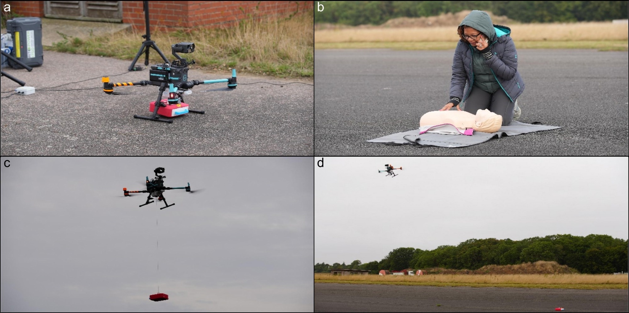 Depiction of the drone in use.