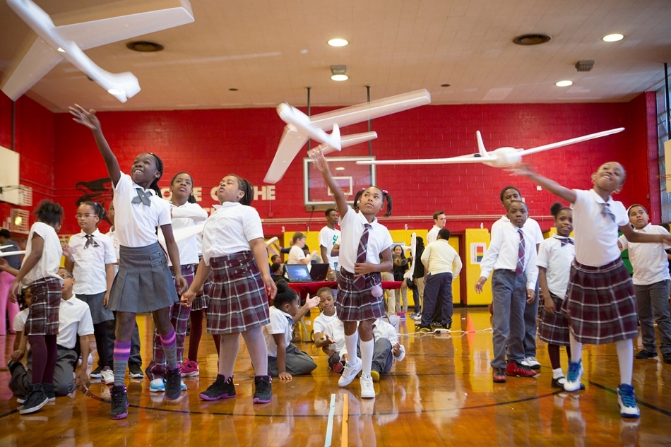 Brooklyn Schoolchildren Fly Foam Drones to Mark 4-H National Youth Science Day