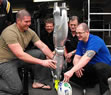 Robotic Leg V Andrew Mehrtens in Kick Duel