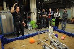 NASA Engineer, Steltzner, Meets WUSTL Lunabotics Members