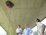 Vortex Technology-Based Robot Moves Along Ceilings to Check Condition of Bridges