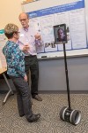 Student Trains with Human Patient Simulators through Telepresence Robot