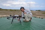 Redesigned UAV Octocopter Helps Sample Methane and CO2 over Ascension Island