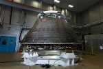 Engineers Perform Final Decontamination on Orion Crew Module