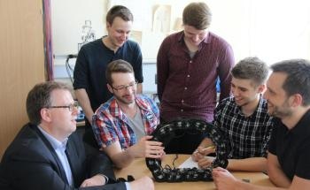 Newly Developed Ourobot can Detect, Overcome Obstacles