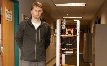 Spherical Induction Motor Eliminates Mechanical Drive System in Mobile Robot
