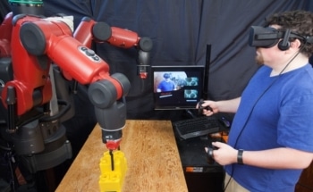 Novel Virtual Reality System to Facilitate Tele-Operating of Robots