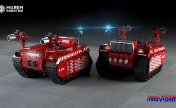 Milrem Robotics and InnoVfoam Develop Robotic Firefighters