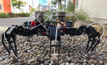 New Flexible Feet Help Robots to Walk Faster on Uneven Terrain