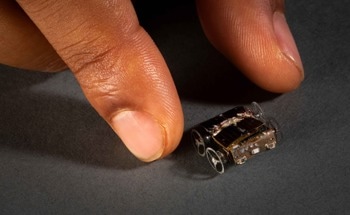 MilliMobile: A Minuscule Self-Driving Robot Fueled by Light and Radio Waves