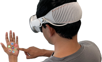 AI-Enabled Skin-Based AR/VR Interaction