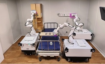 Intelligent Autonomous Robot for Wiping and UV-C Disinfection in Hospitals