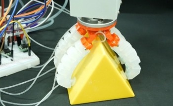 Novel Fluidic Robot Mimics Octopus Locomotion and Suction