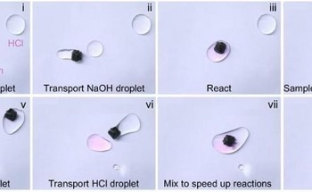 Microrobot for Advanced Droplet Manipulation