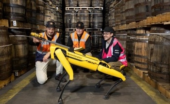 Robot Dog Sniffs Out the Future of Whisky Warehousing Innovation