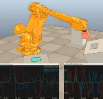 V-REP: Reflexxes Motion Library Demonstration